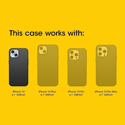 OtterBox iPhone 16e, 15, 14, & 13 Commuter Series Case - Crisp Denim (Blue), Slim & Tough, Pocket-Friendly, with Port Protection thumbnail 2