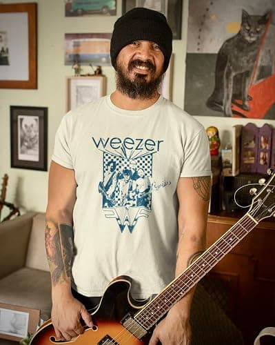 Weezer Rock Music Band & Logo Vintage Style Adult Short Sleeve T Shirt Graphic Tees thumbnail 5