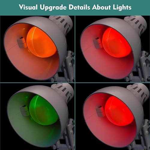 LocoLee 12-Color Light kit Compatible with Lego 21357 Pixar Luxo Jr - No Model Only Light, LED Lighting Accessories Compatible with Lego Ideas Pixar Small Table Lamp (Colorful Version) thumbnail 6