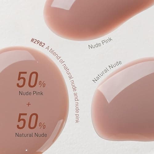 GAOY Nude Jelly Gel Nail Polish, 16ml Sheer Translucent Netural Soak Off Gel Polish, UV Light Cure for Nail Art DIY, 2982 Natural Pink thumbnail 5