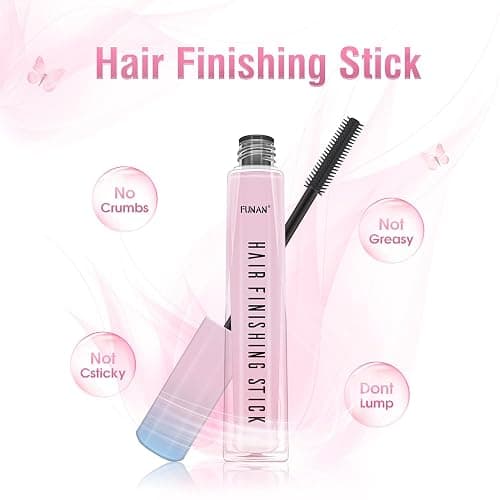 FUNAN Hair Finishing Stick 2 Pack for Small Broken Hair Cream, Broken Hair Finishing Stick, Hair Gel for Women Naturally Refreshing, Hair Wax Stick, Non-Greasy and Non-Sticky thumbnail 2