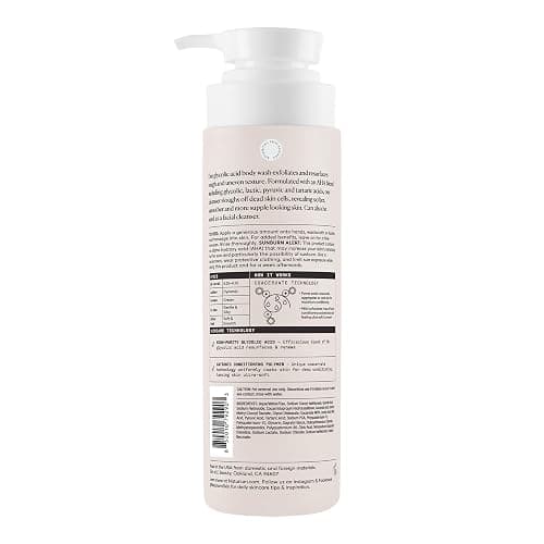 Naturium The Smoother Glycolic Acid Body Wash, 16.9 fl oz | Gentle Cleanser, Exfoliating AHA Blend for Rough & Bumpy Texture, Hydrating Formula for Soft Skin, Fragrance Free thumbnail 2