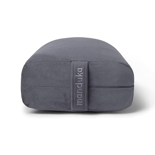 Manduka enlight Bolster Pillow - Yoga Pillow with Machine Washable Microfiber Cover, Curved Design for Optimal Workout and Meditation Support, Yoga and Pilates Equipment thumbnail 3