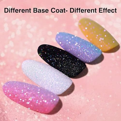 5g White Dust Sugar Nail Glitter Powder - Diamond Dust Sand Shining Sugar Effect Glitter Dip Powder, Superfine French Candy Coat Nails Sweater Design Manicure Decorations DIY Crafts thumbnail 3