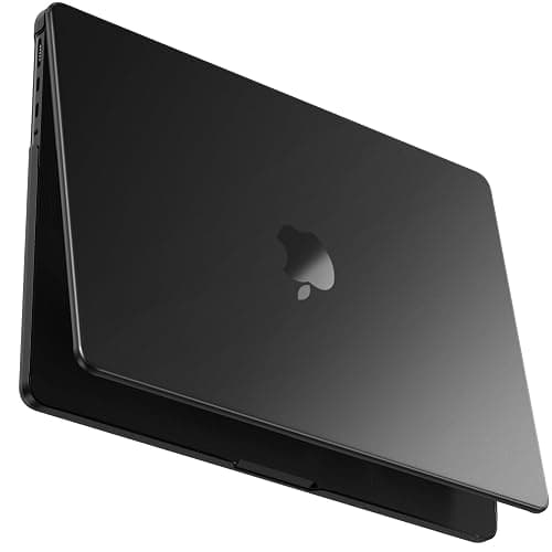 BlueSwan for MacBook Pro 16 inch Case 2025 M4 M3 M2 M1 Pro/Max 2024-2021, Compatible A3403 A3186 A2991 A2780 A2485, Matte Hard Shell Protective Cover, Space Black Clear - Image 1