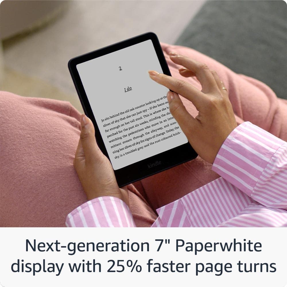 Amazon Kindle Paperwhite (16 GB) – Our fastest Kindle ever, with new 7" glare-free display, and weeks of battery life - Black thumbnail 3