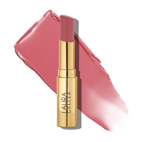 LAURA GELLER NEW YORK Jelly Balm Moisturizing Tinted Lip Balm - In the Buff - Hydrating Vitamin E - Semi-Shine Finish - Image 1