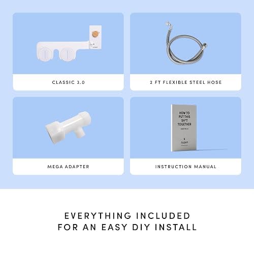TUSHY Classic 3.0 Bidet Toilet Seat Attachment - A Non-Electric Self Cleaning Water Sprayer with Adjustable Water Pressure Nozzle, Angle Control & Easy Home Installation (Platinum) thumbnail 6