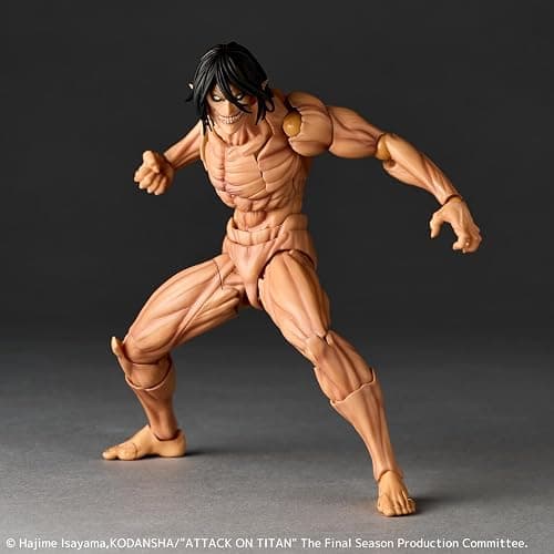 Revoltech Amazing Yamaguchi Attack on Titan Eren Yeager Action Figure thumbnail 5