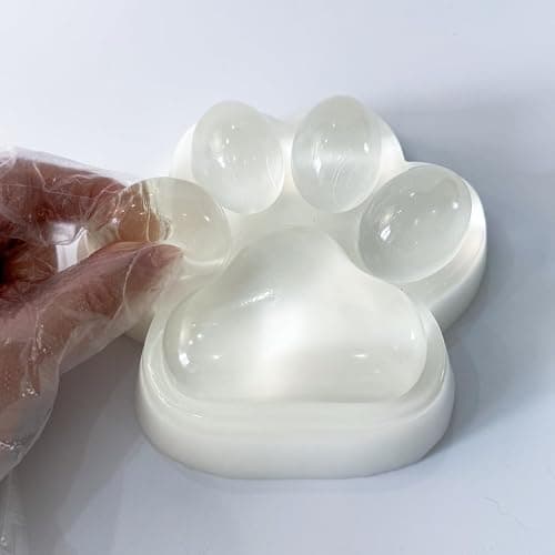 Handmade Large Cat Paw Squishies for Relaxation, 5-inch Transparent Squishies Paw for Adults - 2025 New thumbnail 7