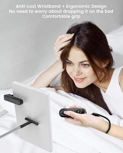 RF Remote Control Page Turner for Kindle Paperwhite Scribe Oasis Accessories, Clicker Page Turner for iPhone,Tablets Reading Camera Video Record Remote Triggers,Black thumbnail 3