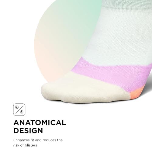Feetures Elite Light Cushion No Show Tab Athletic Ankle Socks - Sport Sock with Targeted Compression thumbnail 5