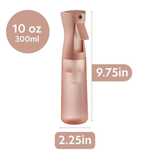 10 OZ Continuous Spray Bottles - Ultra Fine Mist Sprayer | Water Spray Bottle For Hair Stuff, Mister Spray Bottle For Plants Mister | Hair Spray Bottles For Hairstyling, Cleaning, Salons thumbnail 3