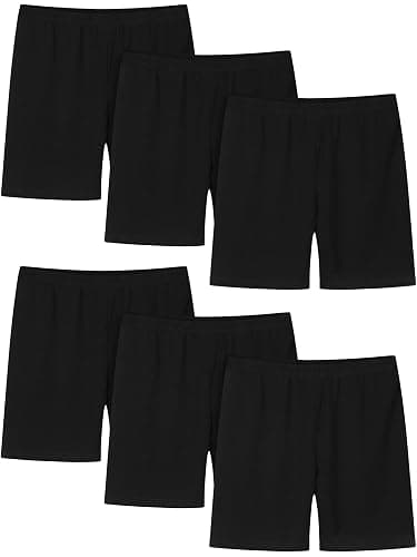 Resinta 6 Pack Girls Bike Shorts Under Dress Dance Cartwheel Shorts for Toddler Kids Summer Clothes Multicolor - Image 1