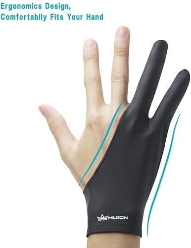 HUION Artist Glove for Drawing Tablet (1 Unit of Free Size, Good for Right Hand or Left Hand) - Cura CR-01 thumbnail 6