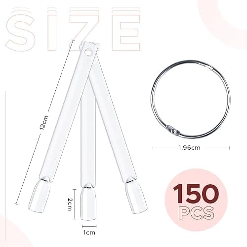 AZUREBEAUTY 150 Pcs Clear Nail Color Sticks, Fan Shape Nail Art Polish Display Tips, False Nail Sample Sticks, Nail Practice Color Display, Transparent Polish Board thumbnail 6