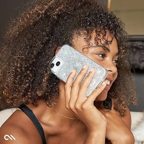 Case-Mate iPhone 15 Case - Twinkle Disco [12ft Drop Protection] [Compatible with MagSafe] Magnetic Cover with Cute Bling Sparkle for iPhone 15 6.1", Anti-Scratch, Shock Absorbent Material, Slim thumbnail 6