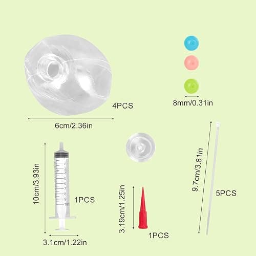 14pcs DIY Squishy Making Kits, Make Your Own Squeeze Ball Kit with Vacuum Tool Cable Tie TPR Skins Fillers Toys Gifts for Adults & Kids thumbnail 2