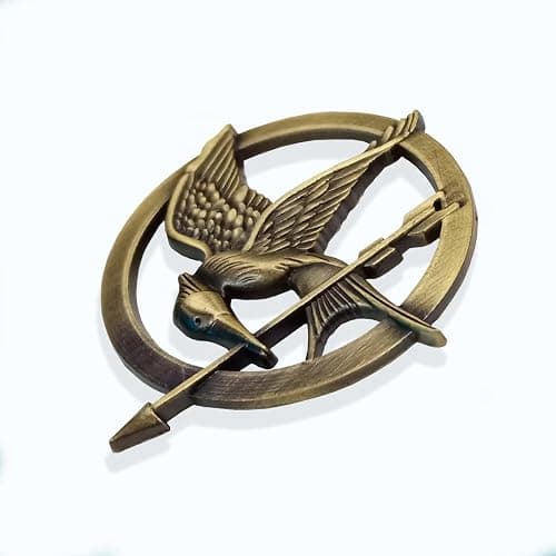 The Hunger Games Mockingjay Prop Pin Brooch Badge 1.5" in thumbnail 3
