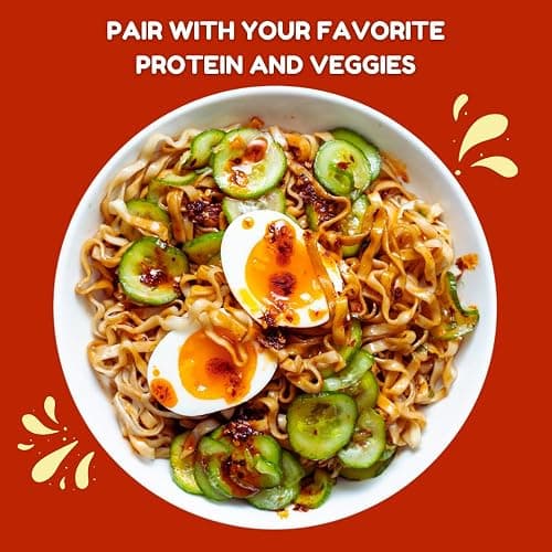 Hello Kitty x A-Sha Healthy Ramen Noodle Variety Pack (4 Flavors, 20 Count), Vegan, Air-Dried, 11g of Plant-Based Protein thumbnail 5