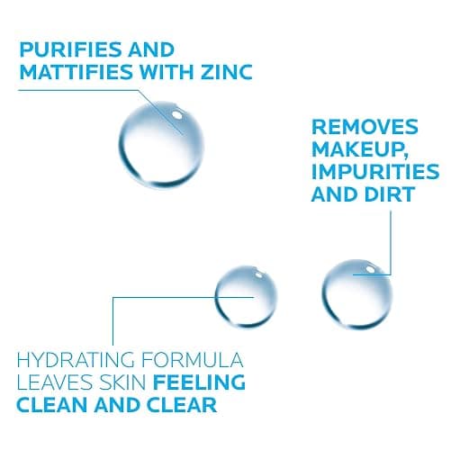 La Roche-Posay Effaclar Micellar Cleansing Water Toner for Oily Skin, Oil Free Makeup Remover, Safe for Sensitive Skin with Thermal Spring Water thumbnail 3