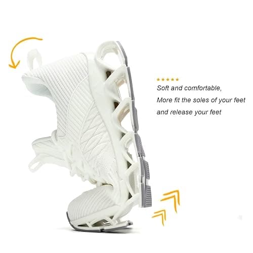 Wrezatro Women's Slip on Walking Running Shoes Blade Tennis Casual Fashion Sneakers Comfort Non Slip Work Sport Athletic Trainer thumbnail 5