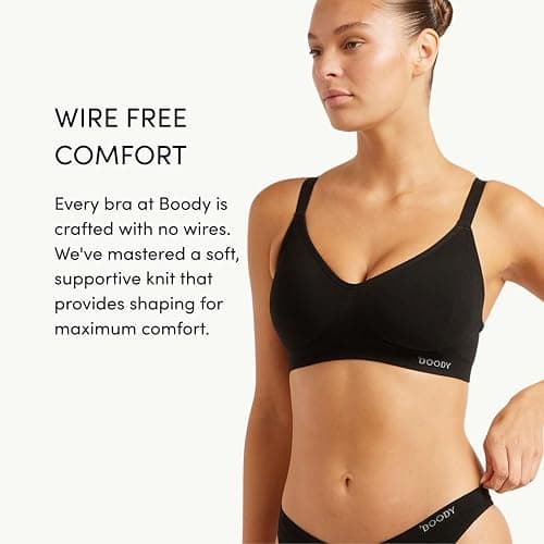 Boody -Wireless Full Bust T-Shirt Bra -Seamless Bra -Padded -Adjustable Straps -Bamboo Viscose -Perfect for DD-F Cups thumbnail 5