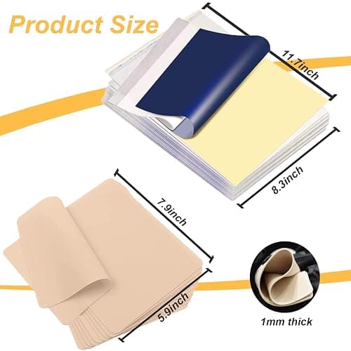 Yuelong 30pcs Blank Tattoo Practice Skin and Transfer Paper Kit Include 10pcs Fake Skin and 20pcs Tattoo Stencil Paper for Beginners and Experienced Artists | Tattoo Practice Kit Include 10pcs Fake Skin 20pcs Tattoo Stencil Paper for Beginners and Experienced Artists Tattoo Supplies thumbnail 2