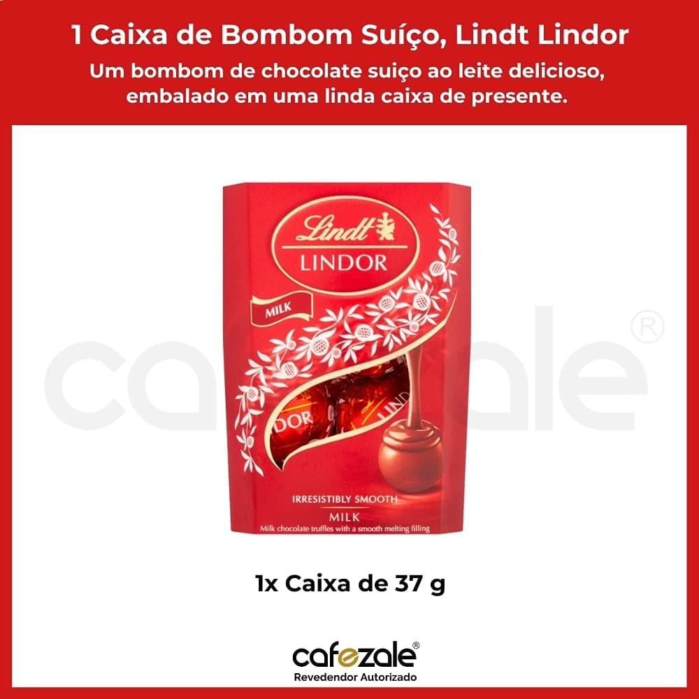 1 Caixa de 37g, Bombons de Chocolate Suiço, Lindt Lindor thumbnail 3