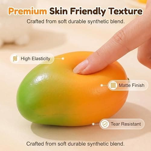 Crunchy Mango Squishy, 2026 New Fast Rebound Chameleon Mango Stress Ball (green-1pcs) thumbnail 5