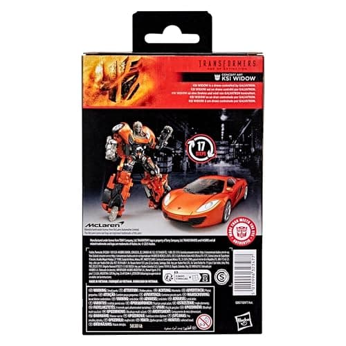 Transformers Studio Series Age of Extinction Deluxe Class Concept Art KSI Widow, 4.5-inch Action Figure, Robot Toys for Ages 8+ | Converts to Licensed Mclaren Mp4-12c in 17 Steps, Includes Blaster and Chain, Ages 8 Plus thumbnail 5