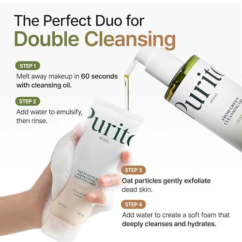 PURITO From Green Cleansing Oil, Fragrance-Free Makeup Remover for Face & Eyes, Gentle Vegan Oil Cleanser for Sunscreen & Waterproof Makeup, Cruelty-Free Korean Skin Care, 6.76 fl.oz / 200ml thumbnail 7