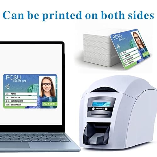 20 Pcs Blank PVC Cards CR80 30 Mil Graphic Quality White Plastic Cards Premium Blank PVC ID Cards for Photo ID Badge Printers（Credit Card Size） thumbnail 4