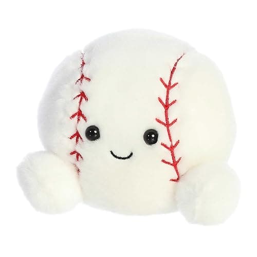 Aurora® Adorable Palm Pals™ Slugger Baseball™ Stuffed Animal - Pocket-Sized Play - Collectable Fun - White 5 Inches thumbnail 5