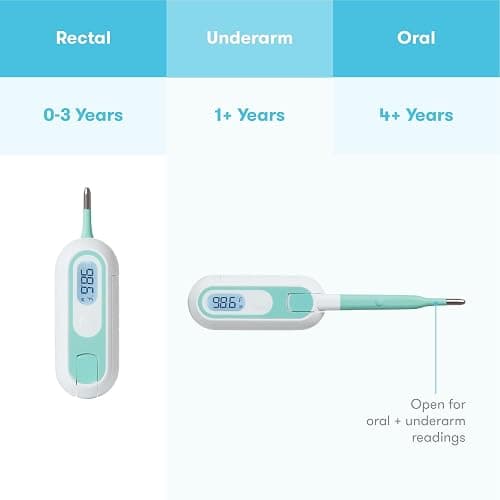 Frida Baby Thermometer for Kids, Digital Baby Thermometer for Infants, Toddlers, & Kids, Quick & Accurate Temperature Check, Includes Carrying Case for Storage thumbnail 4