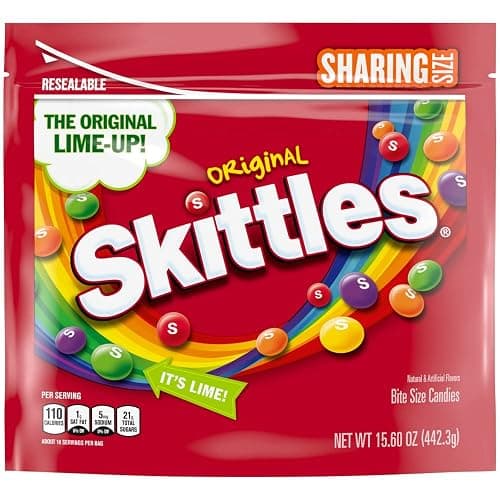 Skittles, Original Candy Sharing Size Bag, 15.6 oz - Image 1