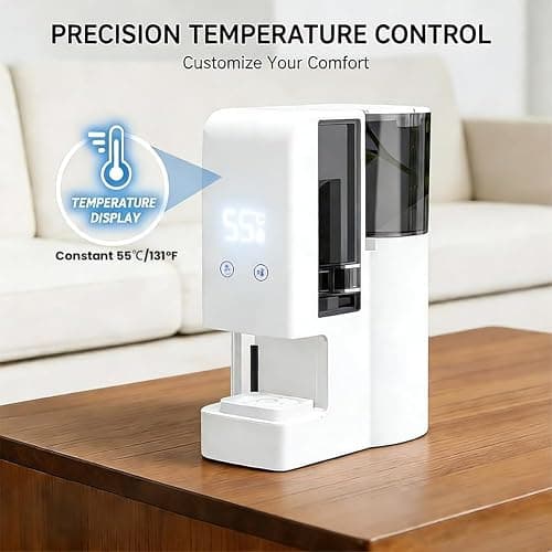 Hot Face Towel Heater Machine, Automatic Disposable Towel Warmer with Steam, 5-Second Heating, 55°C Constant Temperature, Portable Face Towel Steamer (1PC Face Towel Machine+40PCS Towels) thumbnail 2