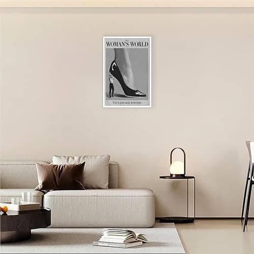Retro This Is A Woman Is World Poster Feminist Canvas Wall Art Modern Black And White Feminine Hot Girls Room Aesthetic Prints Painting For Home Bedroom Dorm Wall Decor 12x16in Unframed thumbnail 4