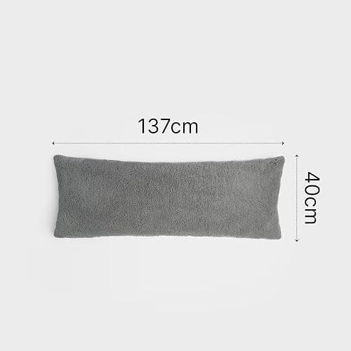 amazon long grey bed pillow  thumbnail 2