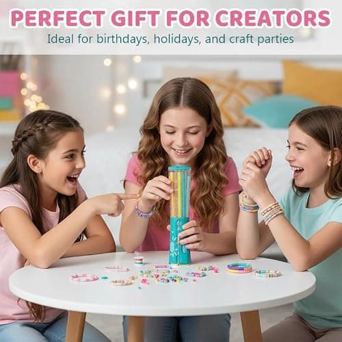 Xakava Quick-Click Bracelet Maker Kit, DIY Charm Bracelet Kit with Beads, Easy Click Design, Jewelry Making Kit for Girls, Cute & Friendship Bracelet Kit, Charm Bracelet Making Kit (A Set) thumbnail 9
