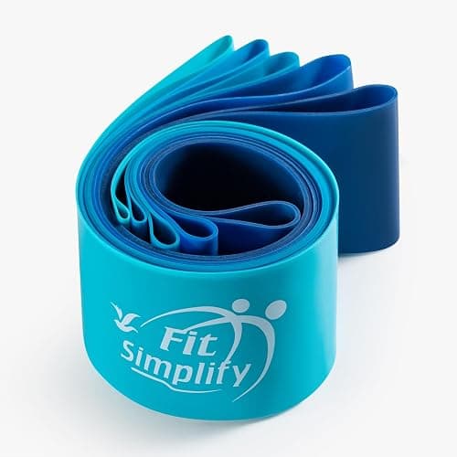 Fit Simplify Resistance Loop Exercise Bands with Instruction Guide and Carry Bag, Set of 5 thumbnail 3