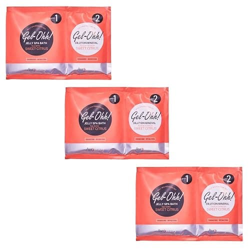 AvryBeauty Gel-Ohh Jelly Spa Bath 3 pack, Citrus Fresh, Citrus Scented, Vitamin C , Jelly Pedicure, Salon Services, Pedicure, Salon Pedi, Relaxation, Heat & Aroma Therapy, Foot Care - Image 1