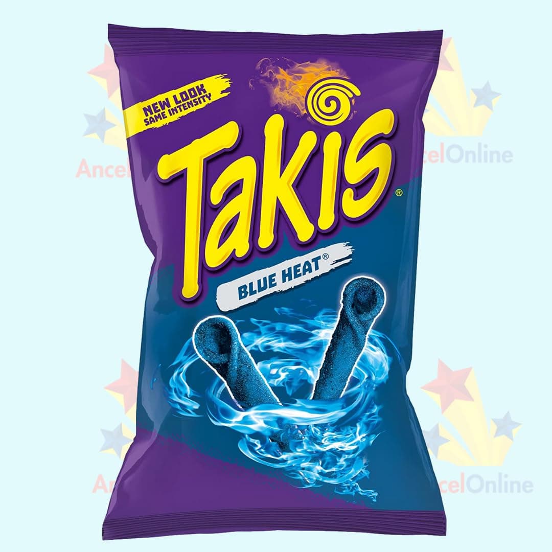 Blue Heat Takis Chilli Pepper Chips 93.2g - 2 Packs - American Snack - Bulk Value Pack thumbnail 6