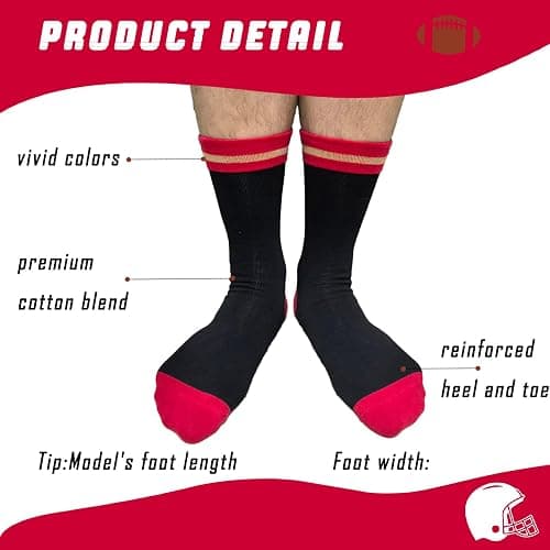 SAKCUNYAPY Crew Socks Birthday Gifts | Please Do Not Disturb, I’m Watching The | Sports Season Football Game Gifts Christmas Thanksgiving Day Gift for Men Dad Grandpa Husband Son and Boyfriend thumbnail 4