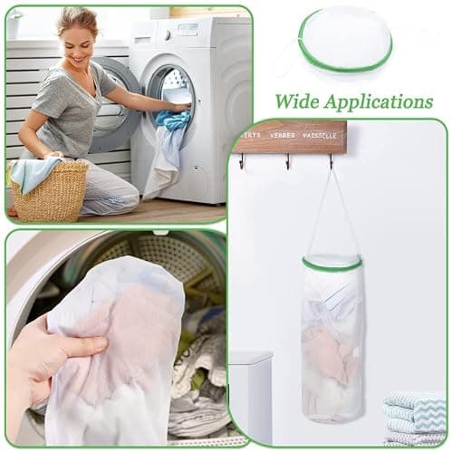 Boao Sock Laundry Bag with Mesh & Zipper - Hanging Hosiery Wash Bag for Socks, Lingerie, Underwear & Bras (3 Pieces) thumbnail 8