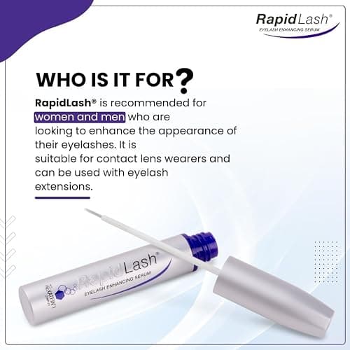 RapidLash Eyelash Enhancing Serum with HEXATEIN 1 Complex – Lash Serum for Eyelashes Conditioning & Hydrating – Longer-Looking, Fuller and Thicker Appearing Lashes – 3 mL / 0.1 fl oz thumbnail 8