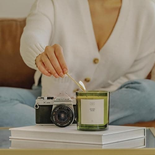 Craft & Kin Lavender Scented Candles | 12oz Premium Lavender Woods Winter Scented Candles for Men and Women | Candles Made with Natural Soy | Nature Collection thumbnail 6