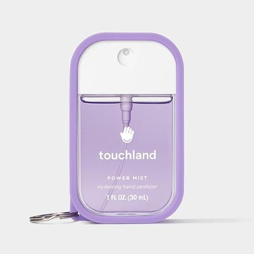 Touchland Hand Sanitizer Mist Case 1FL. OZ., Protective and Stylish Hand Sanitizer Spray Accessory, Silicone Case with Keyring, Purple Haze thumbnail 3
