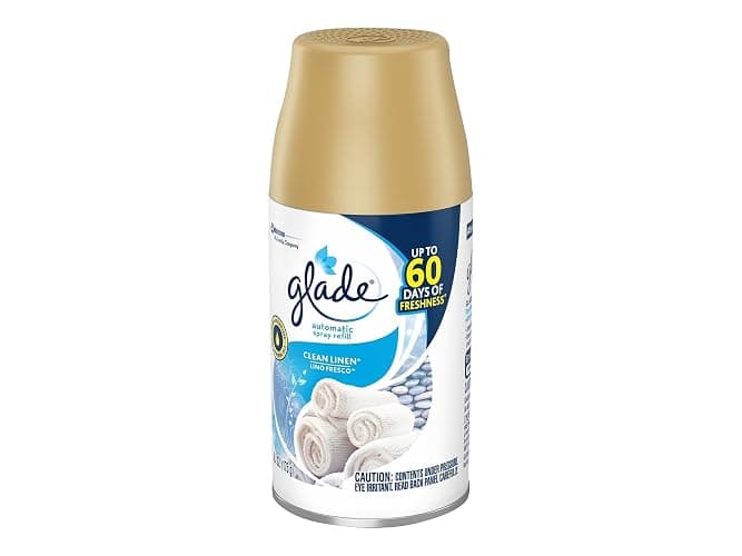 Glade Automatic Spray Refill and Holder Kit, Air Freshener for Home and Bathroom, Clean Linen, 6.2 Oz, 2 Count - Clean Linen thumbnail 5
