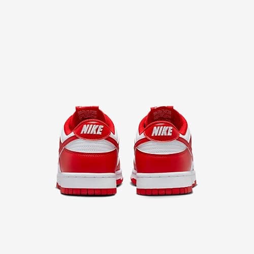 Nike Dunk Low Retro Men's Shoes (HF5441-104, White/White/University Red) thumbnail 6